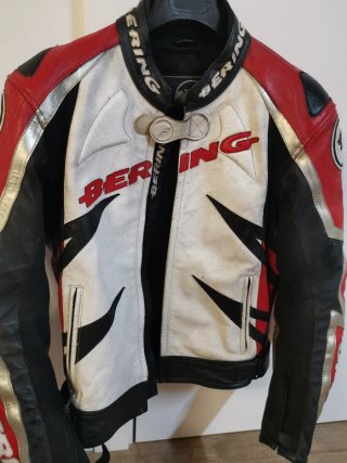 Chaqueta Bering Moto Carretera Negra/Roja