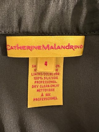 Minidress Catherine Malandrino Seta Verde