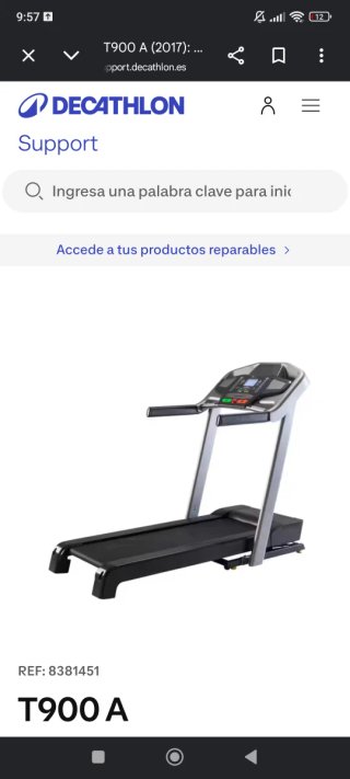 Cinta de correr T900A