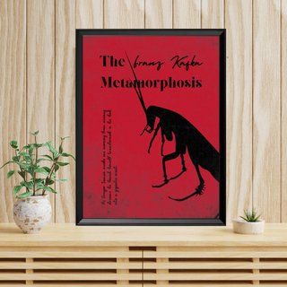 Quadro Poster Libro "Metamorfosi" Kafka + Cornice