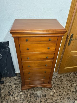 Dormitorio completo madera 1,35