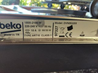 Lavastoviglie Beko in acciaio inossidabile
