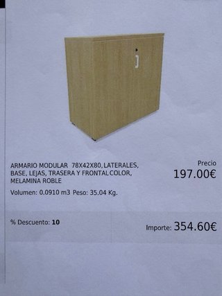 Conjunto Muebles oficina completa (despacho)