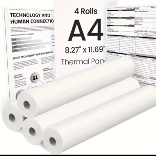 4 rotoli carta termica A4