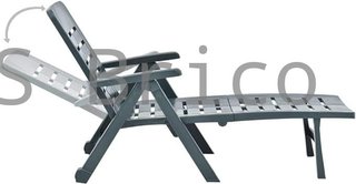 Tumbona Plegable Smeraldo con Ruedas Verde
