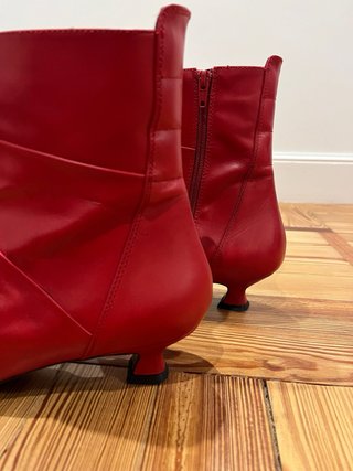 Botines Inma_lo Talla 41 Tacón Rojo