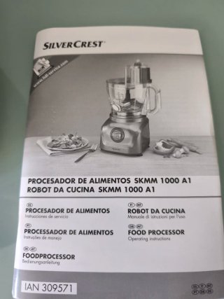 Procesador de alimentos Silvercrest SKMM 1000 A1