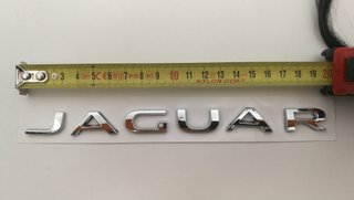EMBLEMA LOGO LETRAS TRASERAS CROMADAS JAGUAR