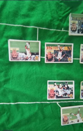 3 Cromos Valencia 84/85 Quique Fichaje N.36