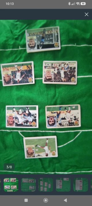 3 Cromos Valencia 84/85 Quique Fichaje N.36