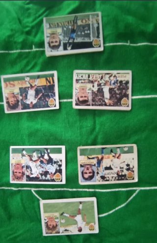 3 Cromos Valencia 84/85 Quique Fichaje N.36