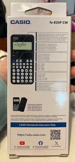 Calculadora Científica Casio fx-82SPC Sin abrir