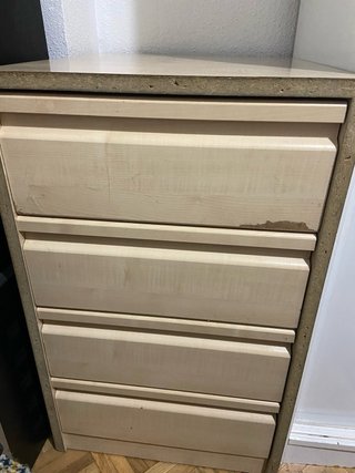 2 Cómodas Beige Madera