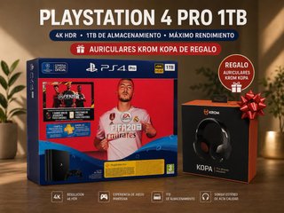 PlayStation 4 Pro 1TB + Auriculares Krom Kopa