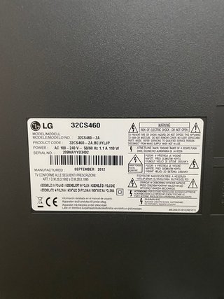 Televisor LG 32” Negro
