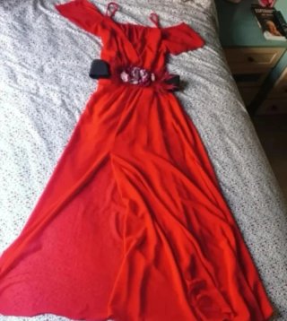 Vestido rojo de fiesta