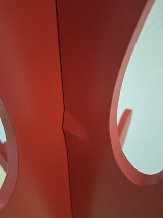 Perchero ÁRBOL infantil rojo granate 120cm