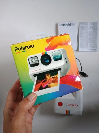 Cámara de fotos Polaroid Go Blanca