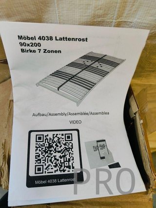 Somier a doghe K 90 x 200 cm Möbel 4038