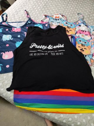 Camisetas tirantas estampadas