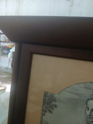 Cuadro decorativo madera y papel