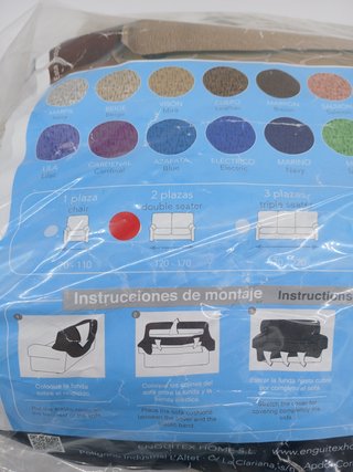 Fodera elastica per divano Martina Home Modello Emilia - Color Avorio - 2 posti da 120 a 170 cm