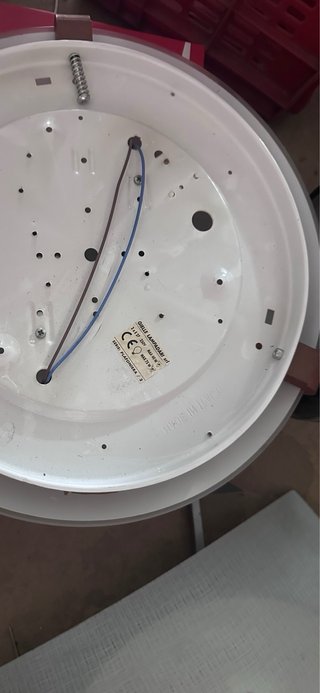 Plafoniera tonda grande decorata