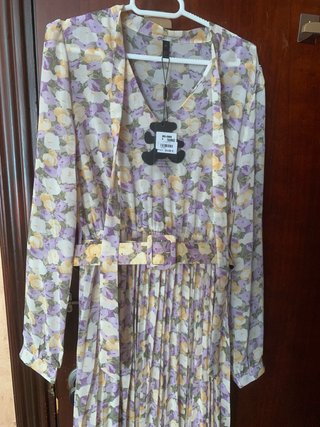 Vestido largo estampado floral
