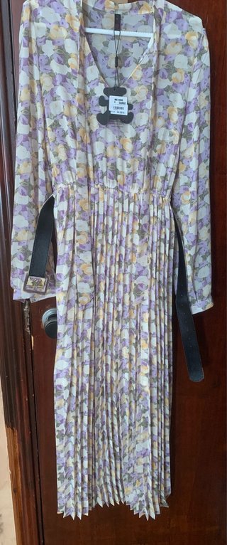 Vestido largo estampado floral