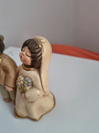 Sposi THUN 10cm - Cuore e Bouquet