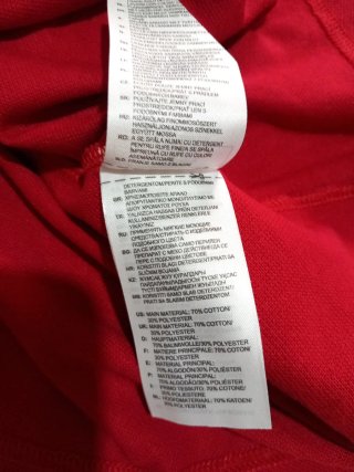 Polo Adidas Rossa Tg S