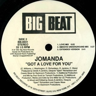Jomanda Got a Love for You LP 12" 33 RPM 1991