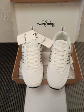 Zapatillas Pepe Jeans Blancas Nuevas. Talla: 37