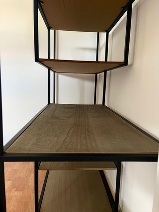 Estantería Metálica y Madera 120cm
