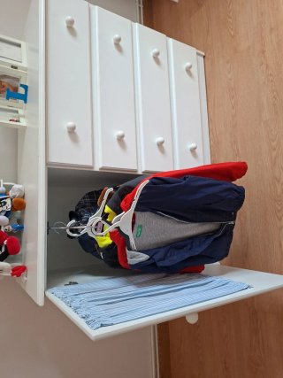 Sinfonier y mesita infantil blanco