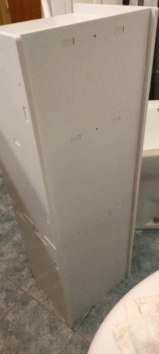 Mobiletto bagno bianco