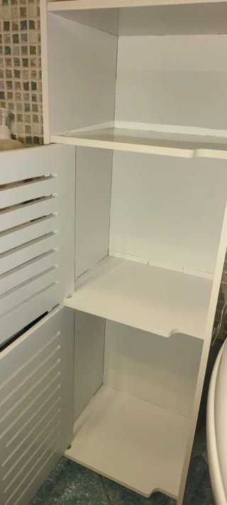 Mobiletto bagno bianco
