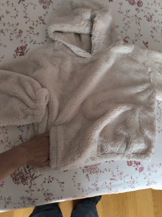 Abrigo peluche Zara