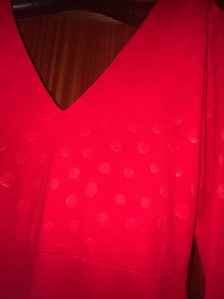 Traje de flamenca rojo con volantes