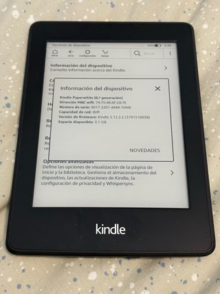 Kindle Paperwhite 6 6ª Gen Wifi Negro