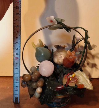 Cesta Esmalte Cloisonné China Flores