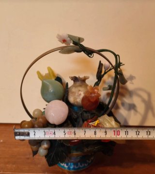 Cesta Esmalte Cloisonné China Flores