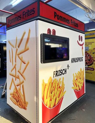 Máquina vending de fritos calientes