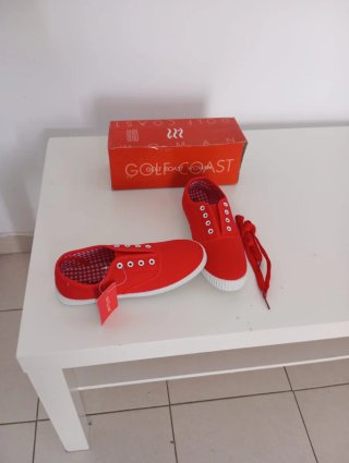 Zapatos de lona GOLF COAST rojos