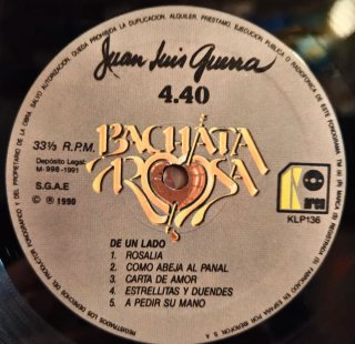 JUAN LUIS GUERRA 4.40 DISCO LP