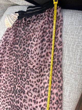 Falda de playa con estampado animal print
