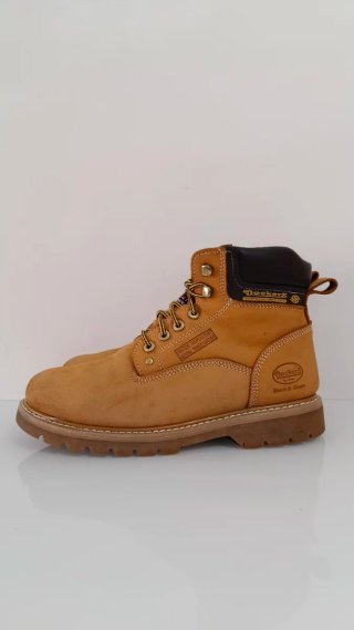 Botas Dockers Cuero Marrón y Negro