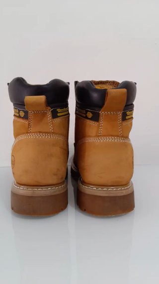 Botas Dockers Cuero Marrón y Negro