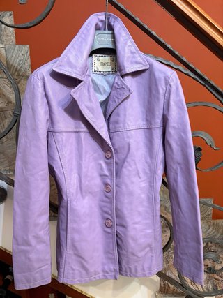 Giacca donna in vera pelle vintage