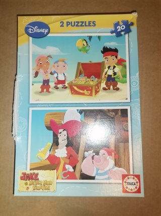 Lote Puzzles Peppa Pig, Jake y los piratas y otros